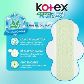 BVS Kotex thảo dược Cool 8 miếng mặt bông