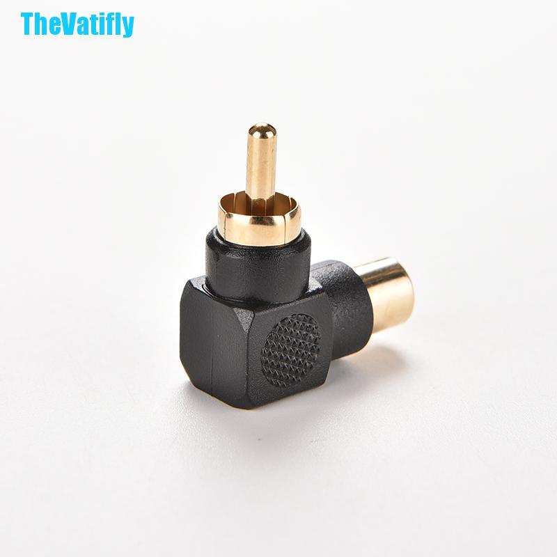 Set 2 Đầu Nối Chuyển Đổi Âm Thanh Từ Rca Male Sang Female M / F Av 90 Right