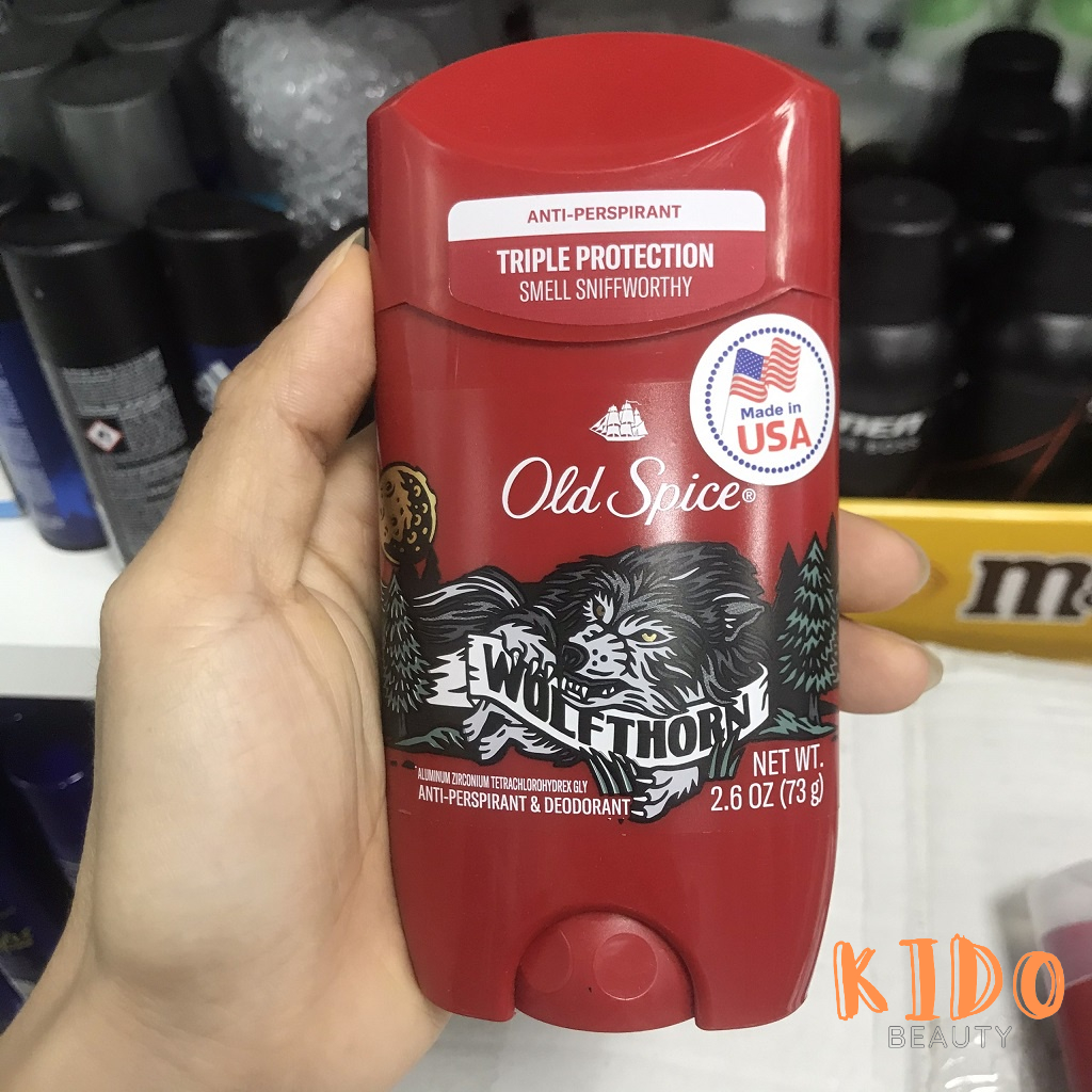 Lăn nách nam OLD SPICE Pure Sport High 85g / Sáp khử mùi nam hiệu cánh buồm đỏ fiji/timber/worfthorn/bearglove 73g
