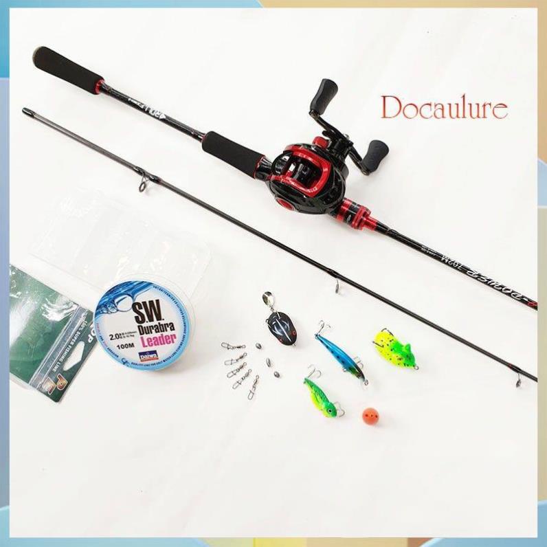 BỘ CẦN CÂU LURE ROLLFISH MÁY NGANG