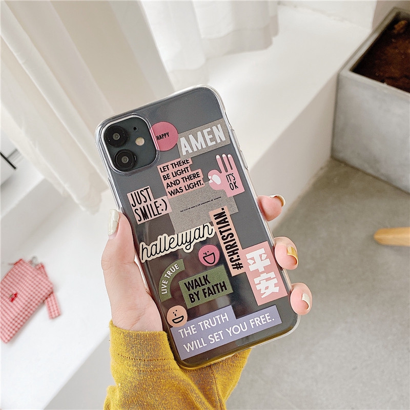 Ốp Điện Thoại Điện Thoại Điện Thoại In Chữ Xinh Xắn Cho Iphone 11 11pro 11pro Max Xr Xs Xsmax 6 6s 7 8 6plus 7plus 8plus | BigBuy360 - bigbuy360.vn