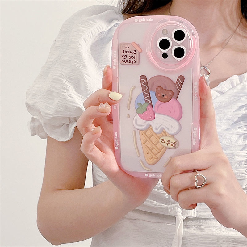 Ốp Điện Thoại Họa Tiết Món Tráng Miệng Dễ Thương Dành Cho IPhone 12 13 11 Pro Max X Xs Max Xr 6634
