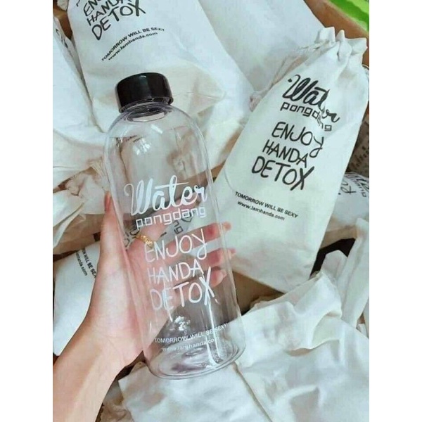 Bình nước detox kèm túi xịn xò