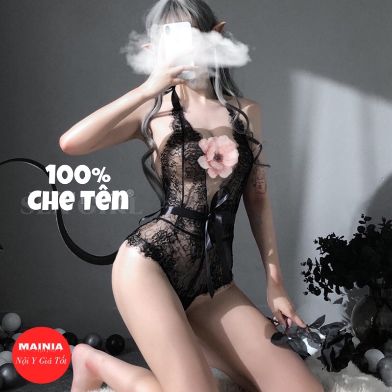 Bộ Đồ Ngủ Ren Hoạ Lọt Khe Sexy Gợi Cảm Bodysuit Ngủ Quyến Rũ Cao Cấp Mainia Shop