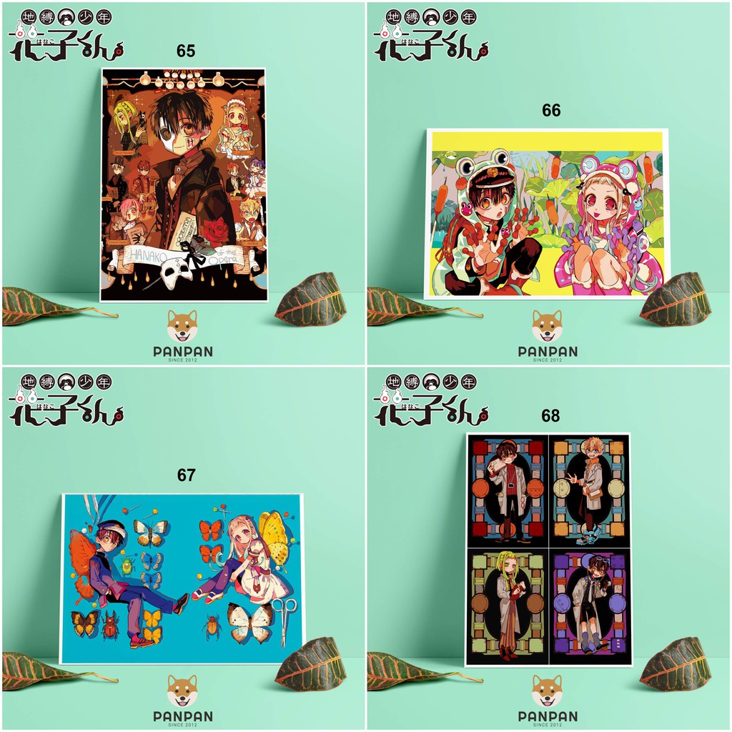 Postcard Cao Cấp - Poster Jibaku Shounen Hanako-kun (4)