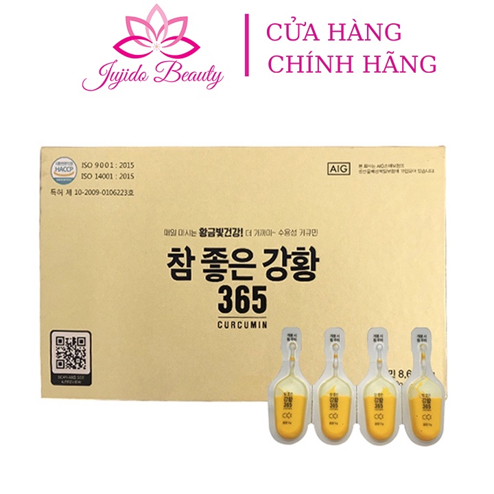 Tinh Chất Nghệ Nano 365 Curcumin Premium Hàn Quốc Giúp Tăng Cường Sức Khỏe, Làn Da Trắng Mịn, Hồng Hào