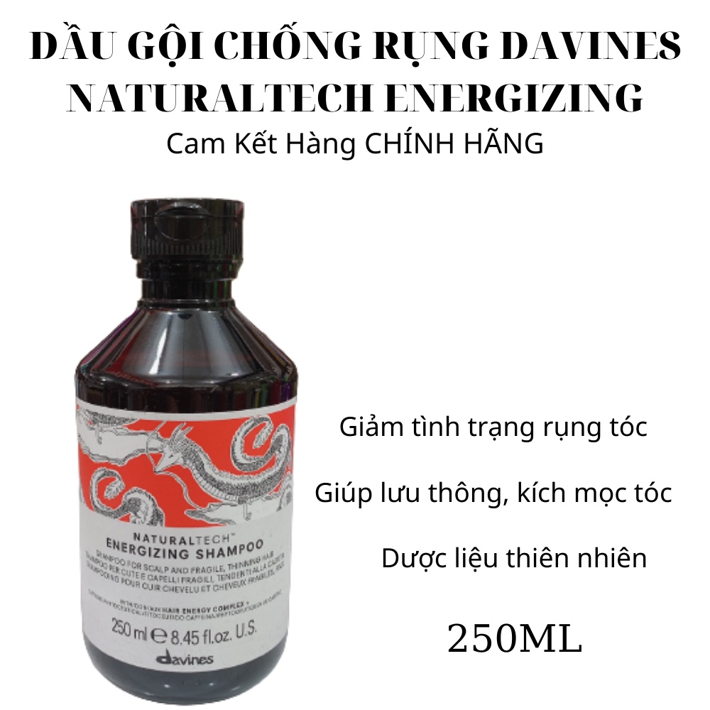 DẦU GỘI CHỐNG RỤNG DAVINES NATURALTECH ENERGIZING 250ml