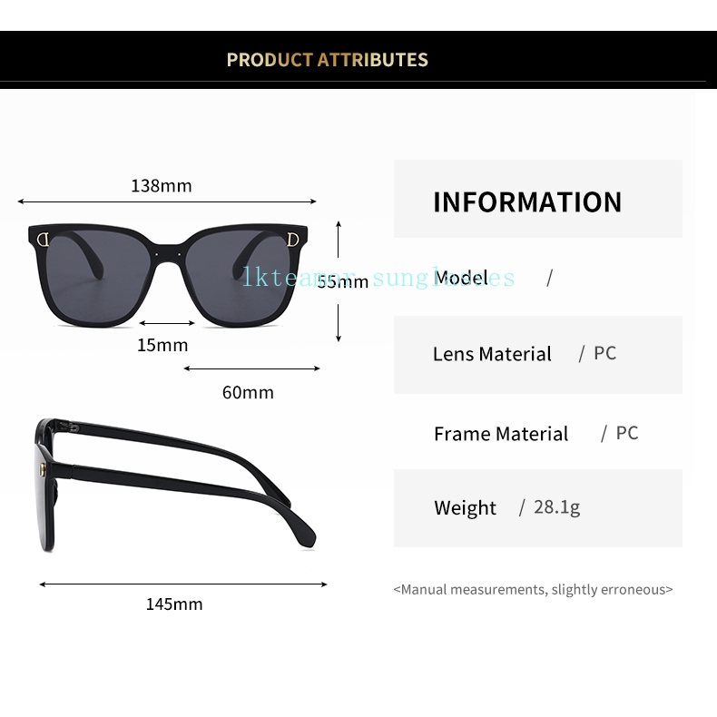 Kính Mát Gọng Chữ D Thời Trang Cho Nam Nữ 2020