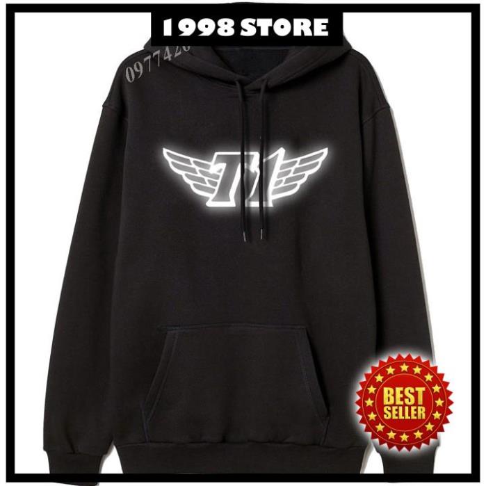 Áo hoodie Liên Minh phản quang, áo hoodie Liên Minh Huyền Thoại phản quang, áo nhóm T1 phản quang