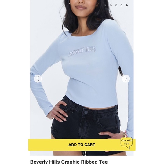 Áo thun gân  tay dài F21 dư xịn