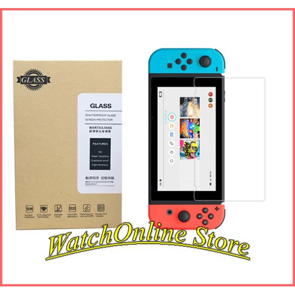 Cường lực Nintendo Switch (Full màn viền cong 2.5D, độ cứng 9H) / Miếng dán Nintendo Switch