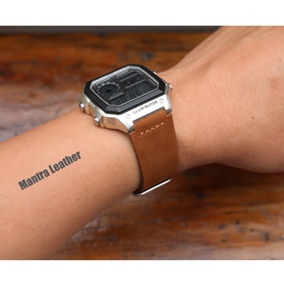 Dây da thay thế đồng hồ Casio AE1200 da thật