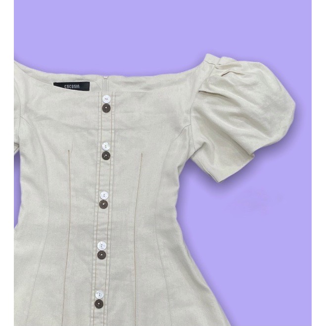 Áo đầm Cocosin vải linen thoáng mát