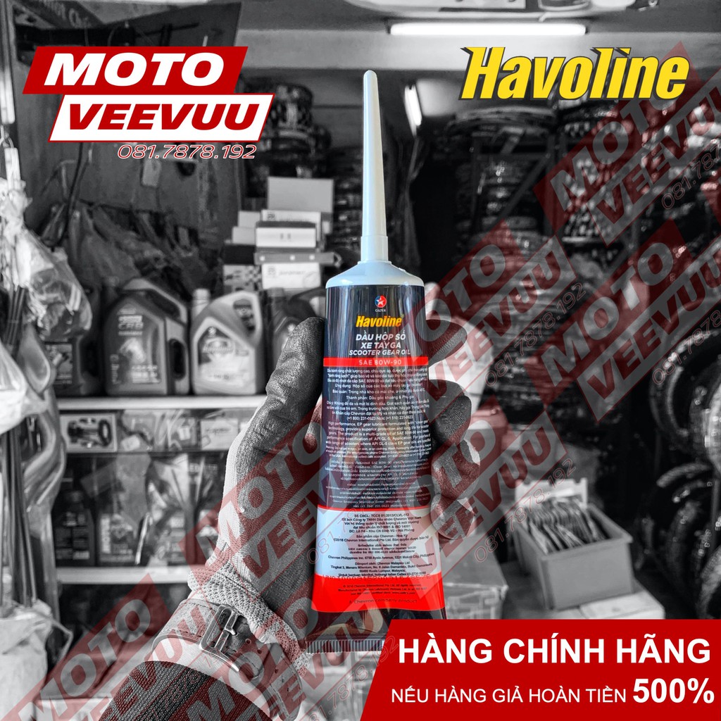 Nhớt hộp số nhớt láp Caltex Havoline 80W90 120ml