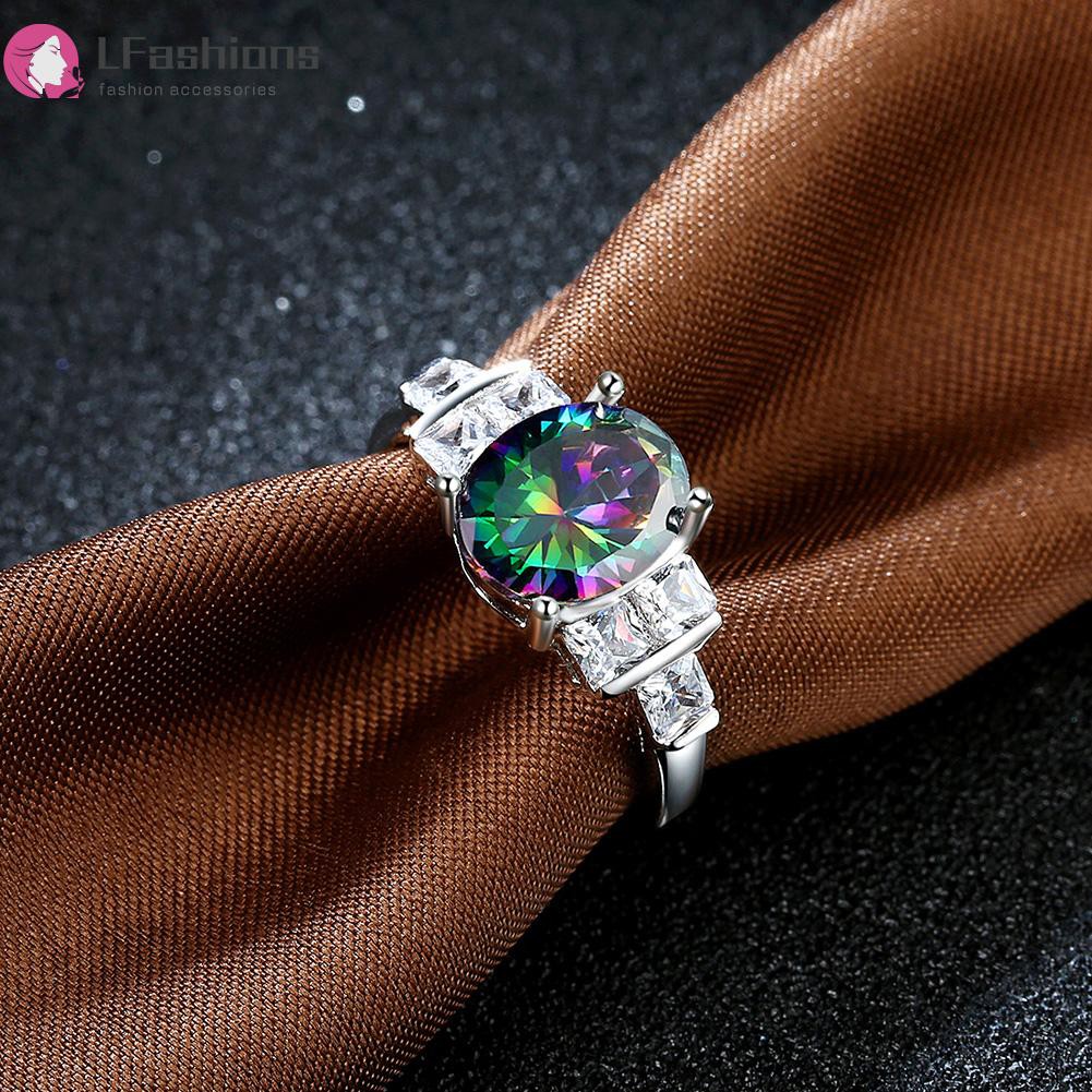 Nhẫn Cưới Mạ Bạch Kim Đính Đá Zircon