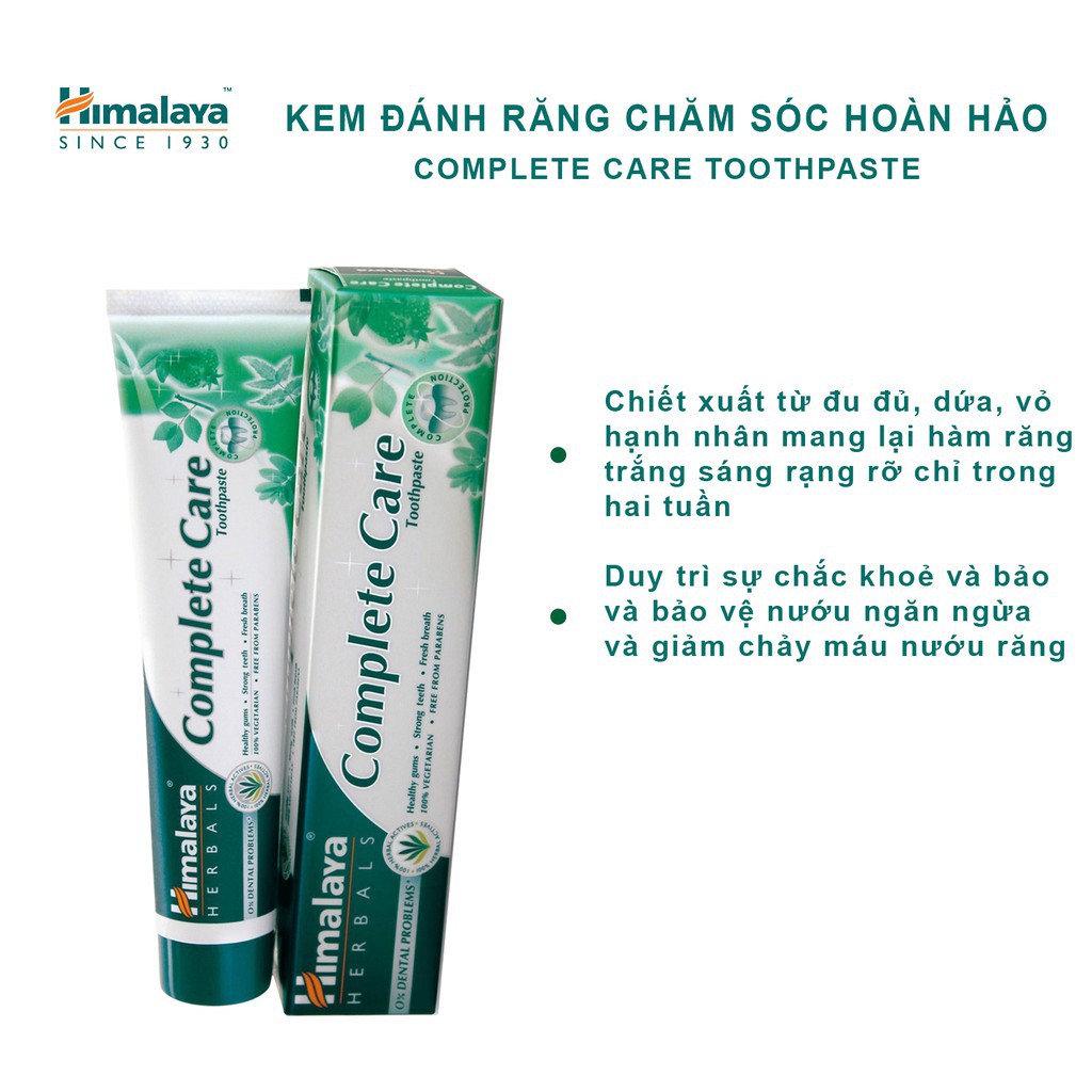 Himalaya Complete Care Toothpaste Kem đánh răng bảo vệ nướu 100g