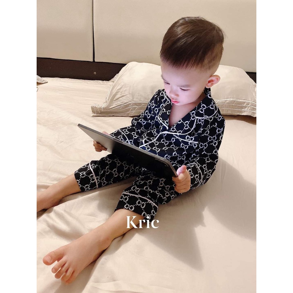 Bộ mặc nhà pijama bé trai, hàng fashion cao cấp, họa tiết hottrend 2021