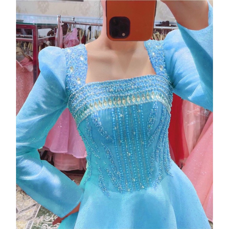 ĐẦM XOÈ DỰ TIỆC ĐÍNH ĐÁ full size S/M/L/XL ( ẢNH VÀ VIDEO CHỦ SHOP CHỤP 1000%)