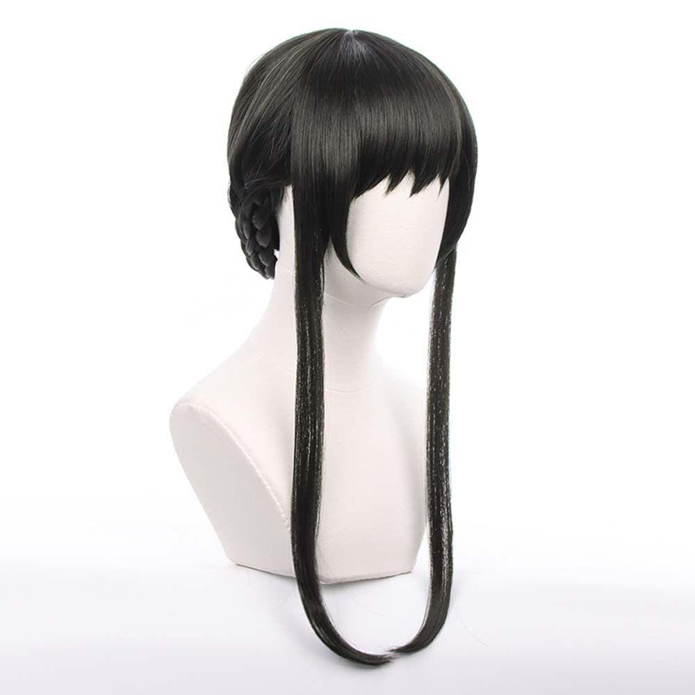 QQMALL Tóc Giả Ngắn Cosplay Nhân Vật Spyxfamily Bằng Sợi Tổng Hợp