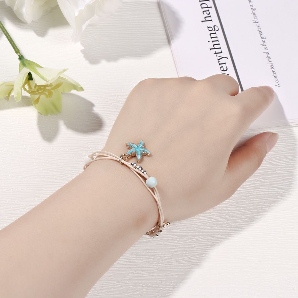 Vòng Tay Dây Bện Phối Hạt Sáng Tạo Thời Trang Cho Nữ