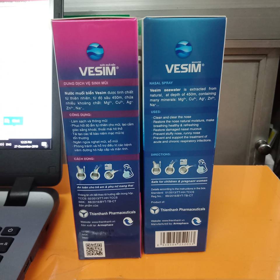 Nước Muối Biển Dạng Xịt Vesim 50ml