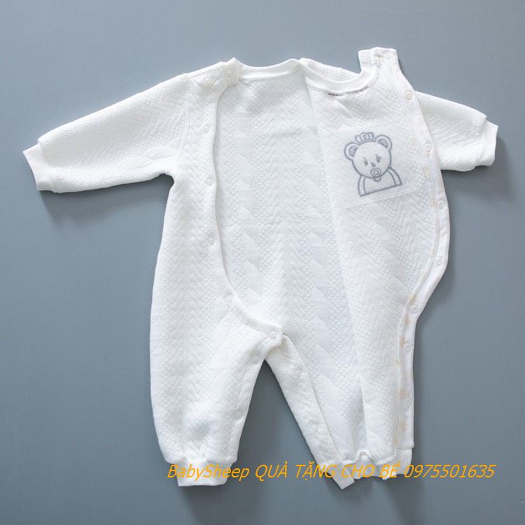 Body chần bông cao cấp gấu mẫu mới cho bé trai bé gái