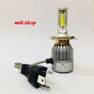 ĐÈN PHA LED C6 3 TIM H4 (GIÁ 1 BÓNG BH 6TH ĐỔI MỚI)