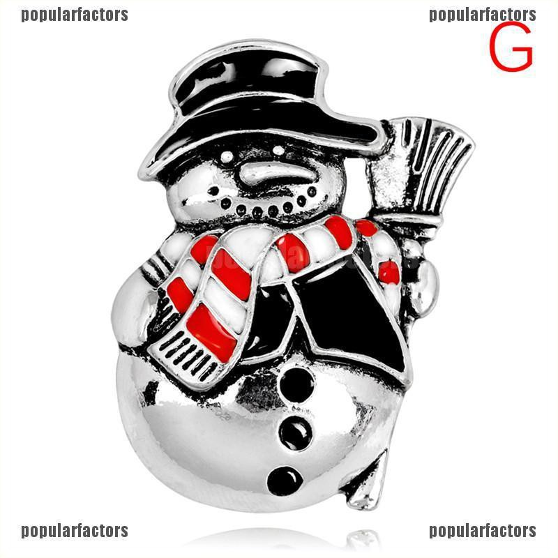 Ghim cài áo đính hạt đá pha lê nhiều kiểu dáng phong cách giáng sinh