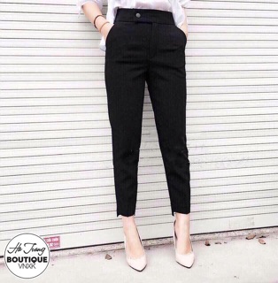Quần baggy vạt lệch cho nữ