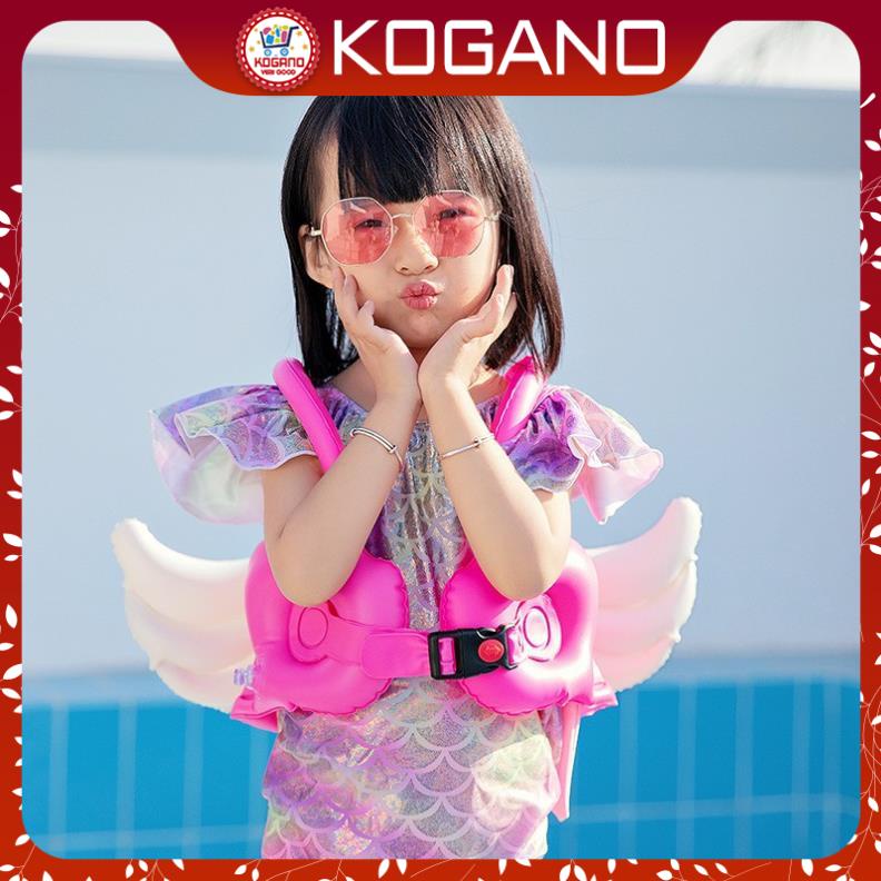 Phao Bơi Cho Bé KOGANO Phao Tập Bơi Cho Bé Có Khóa An Toàn Bơi Lội Hình Đôi Cánh Thiên Thần SS-001263