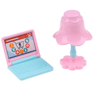 Máy Tính Và Đèn Mini Cho Nhà Búp Bê