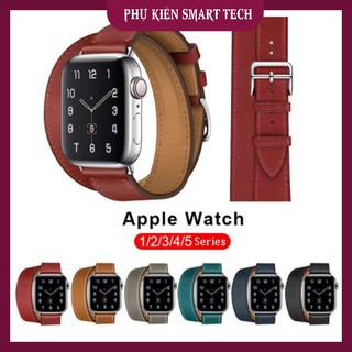 Dây Đồng Hồ Apple Watch 💞FREESHIP💞Dây Da Thời Trang Apple Watch,Đồng Hồ Thông Minh iWatch 38mm 42mm 40mm 44mm