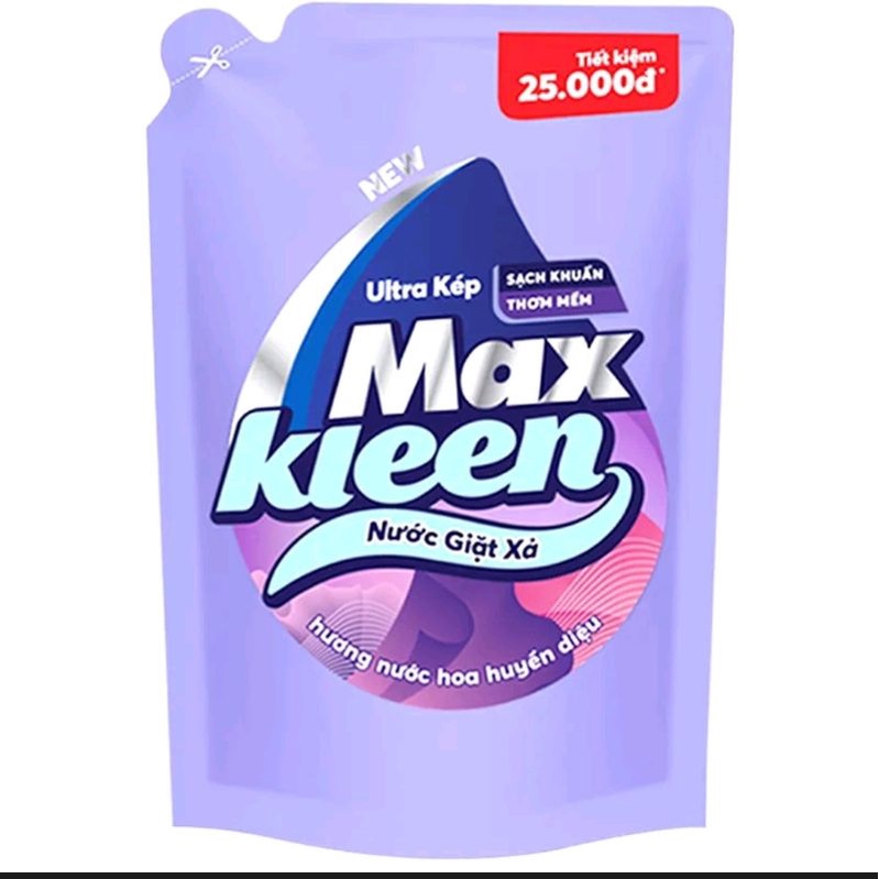 Nước Giặt Max Kleen Hương Nước Hoa, Hương Hoa Nắng túi 2,4kg