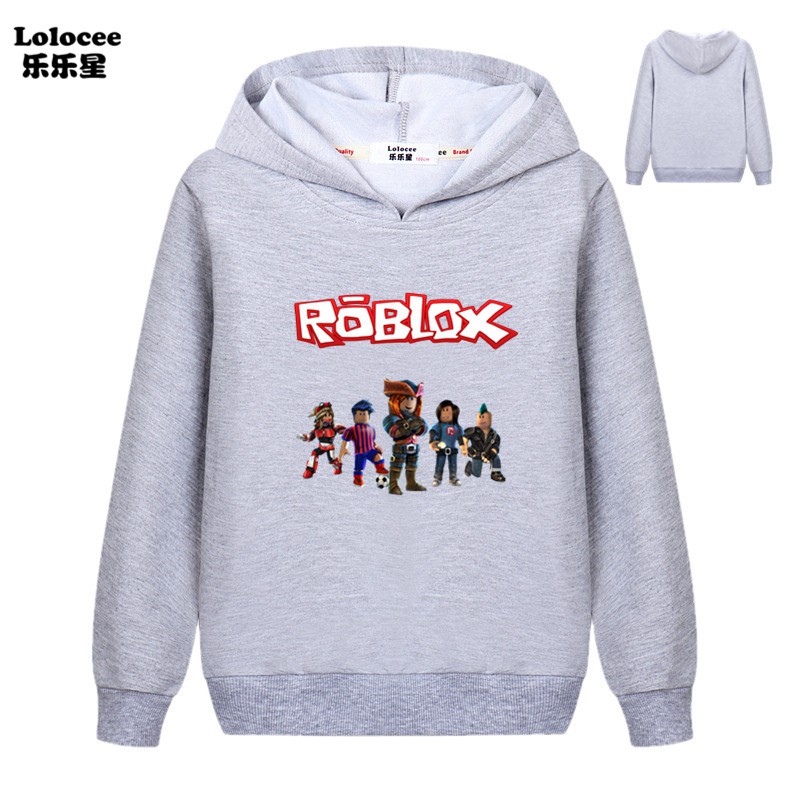 Áo Hoodie Dài Tay In Hình Roblox Cho Bé