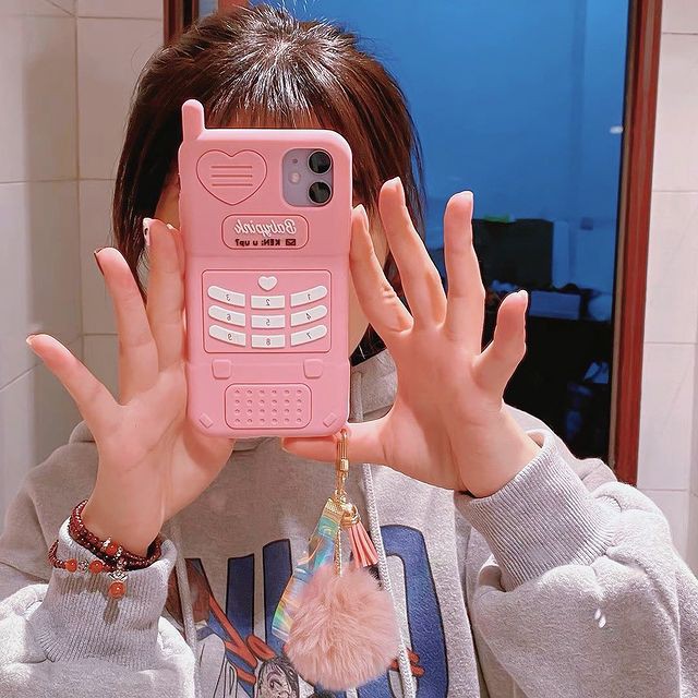 Ốp Lưng Hình Điện Thoại (Không Kèm Móc Khóa)