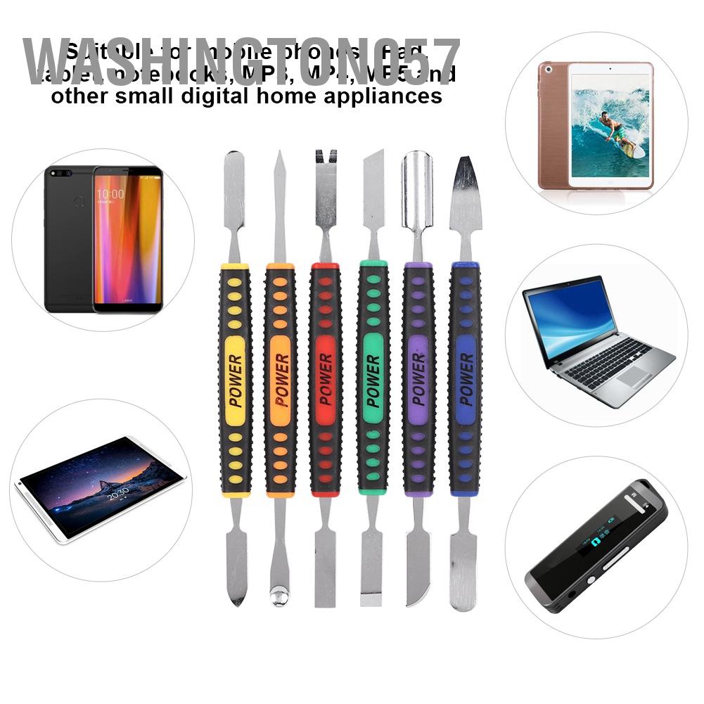 Có thể bán buôn 6 Pcs Crowbar Prying Opening Repair Tool Kit Dual Heads Metal Hand Tools Sets for Mobile Phone Washington057 Hàng giao ngay