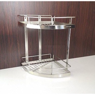 Kệ góc 2 tầng inox 304
