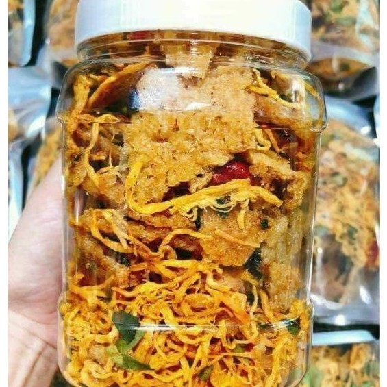 Cơm cháy lắc khô gà lá chanh khô gà tỏi ớt giòn tan | BigBuy360 - bigbuy360.vn
