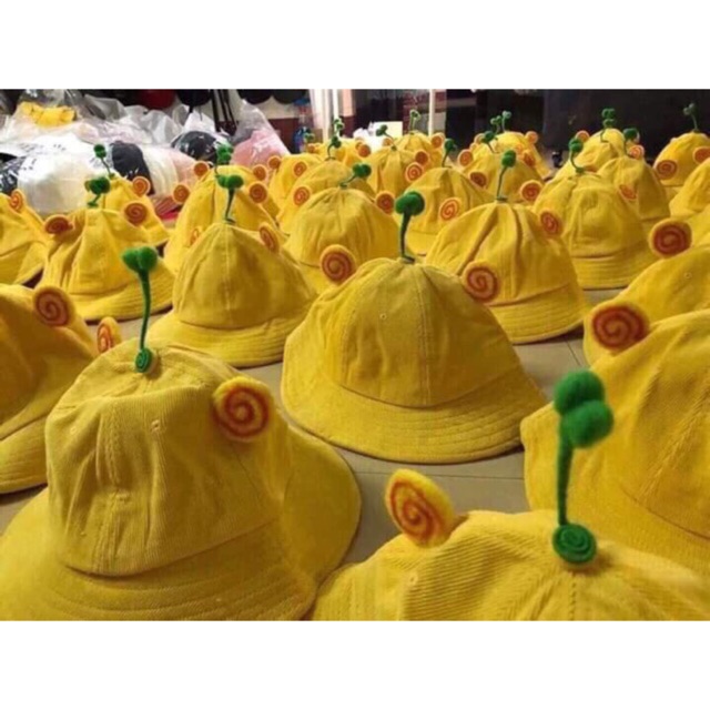 Mũ buket mầm cây tai soắn hottrend 2019