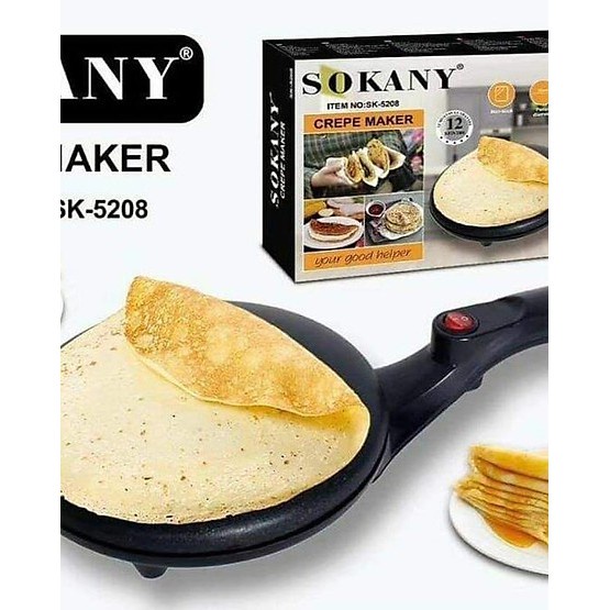 Máy Làm Bánh Cuốn, Bánh Tráng, Bánh Crepe, Bánh Pancake Sokany SK-5208