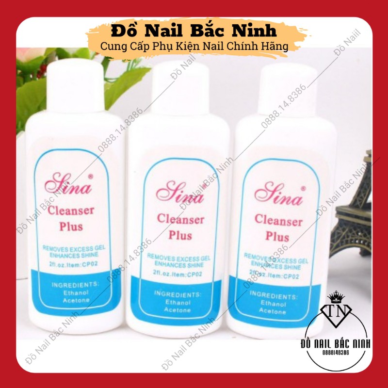 Dung Dịch Lau Sơn Gel, Nước Chùi Gel Móng Tay SINA 60ml