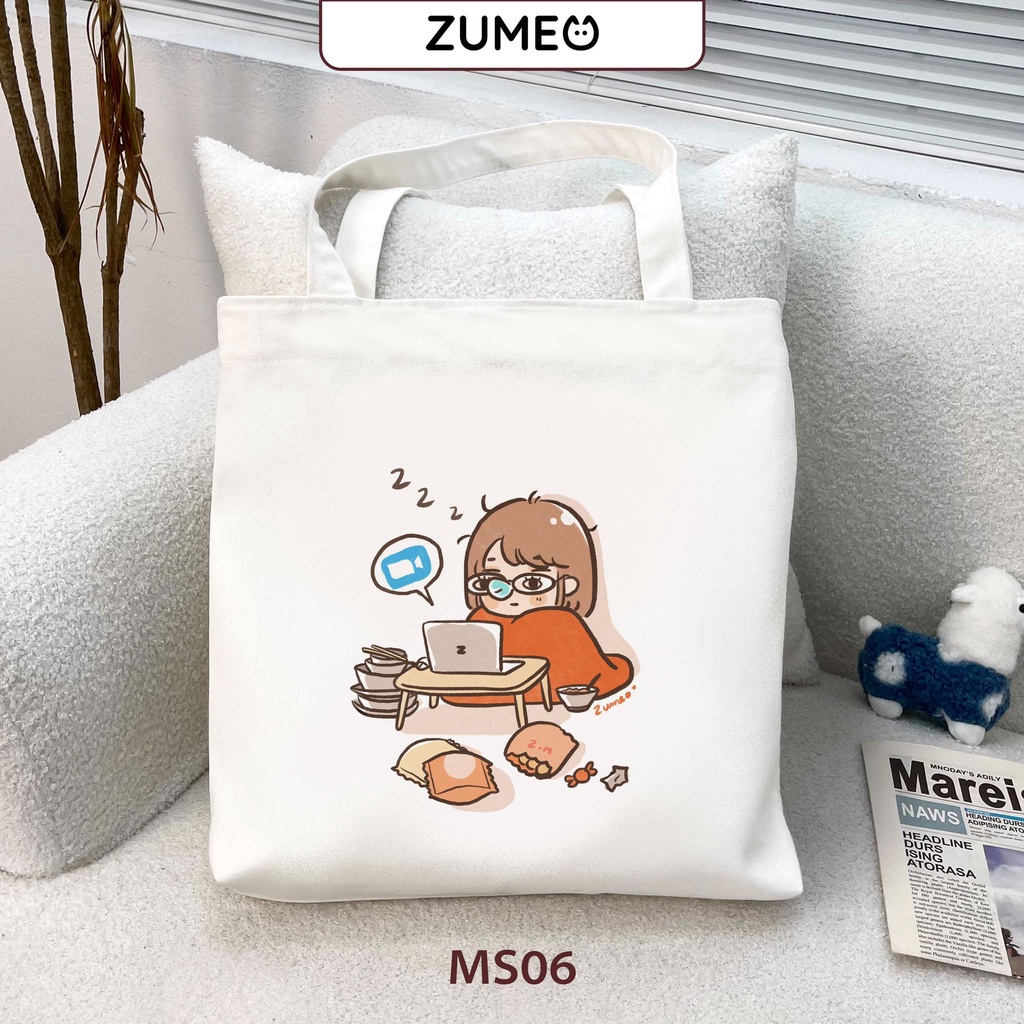 [LỖ STORE] Túi tote, Túi vải canvas Zumeo mẫu tổng hợp MS01-MS25