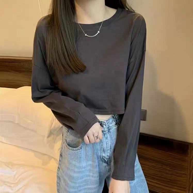 Áo Thun Tay Dài Dáng Rộng Phong Cách Hàn Quốc Áo phông Nữ NZ-TX-374