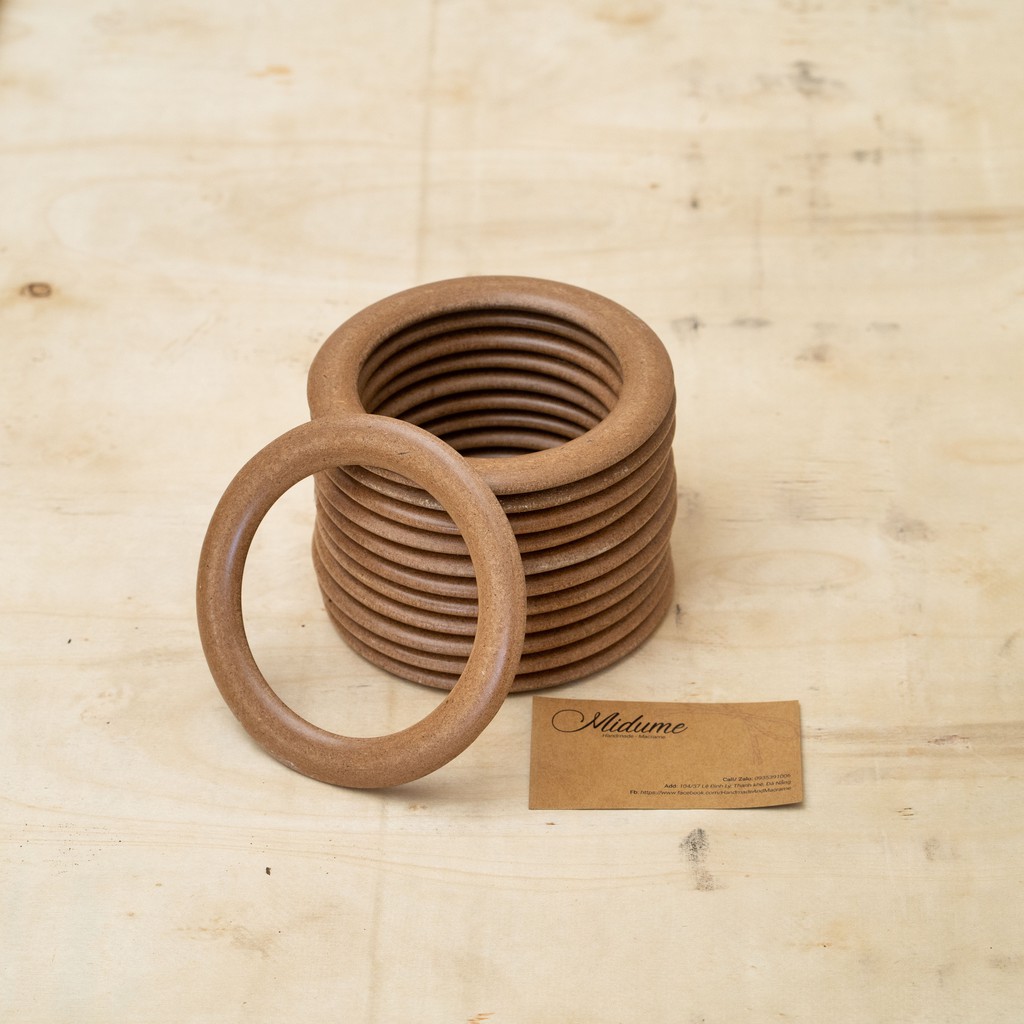Cặp qoai gỗ làm túi xách Macrame, quai gỗ làm túi, phụ kiện làm túi