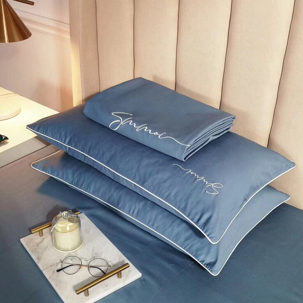 Bộ chăn ga gối lụa Cotton Tencel 40S  VIE Home cao cấp nhập khẩu mềm mát thấm hút tốt, bảo vệ an toàn cho da nhạy cảm