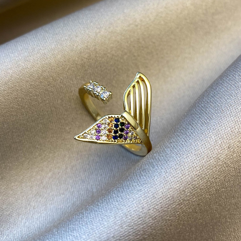 Nhẫn đính đá thời trang phong cách Hàn Quốc sang trọng cho nữ