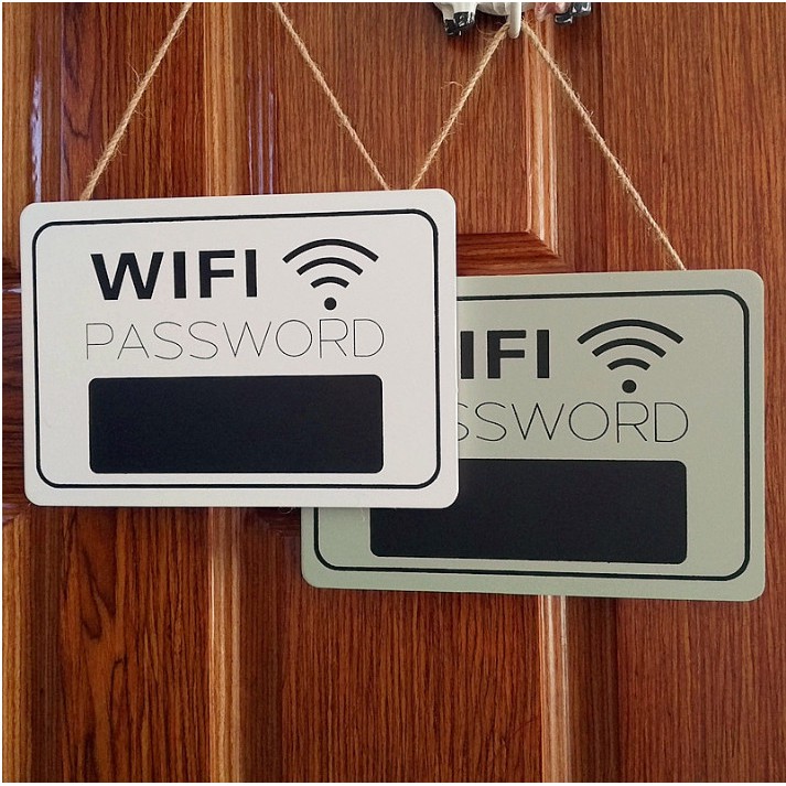 Bảng treo ghi password wifi tiện dụng