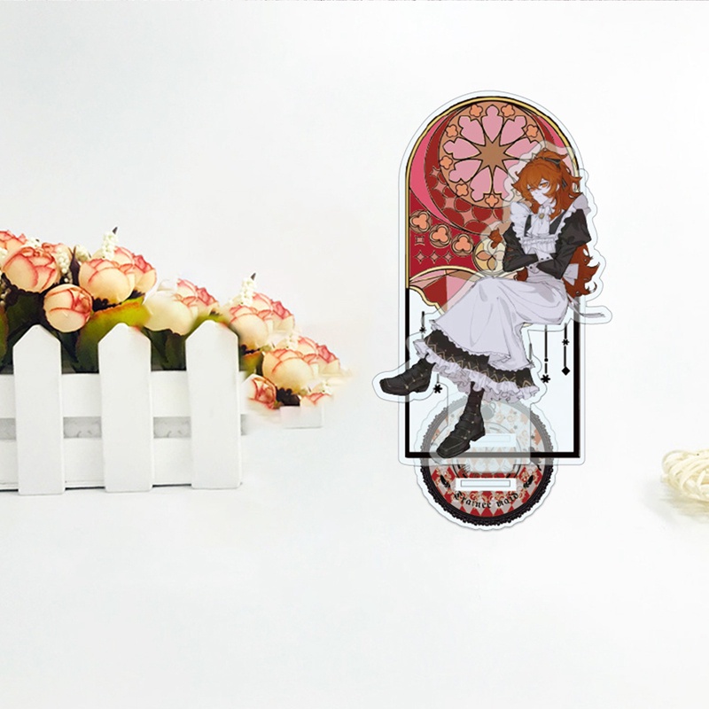 Mô hình standee GENSHIN IMPACT ver HẦU GÁI MAID tượng acrylic game mica chibi trưng bày