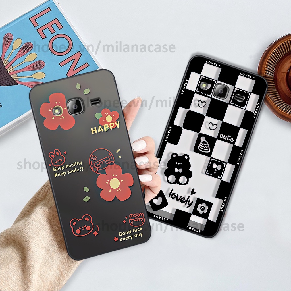 Ốp Samsung J310 / J3 2016 in hình caro trái tim siêu đẹp, siêu nét đầy phong cách cá tính