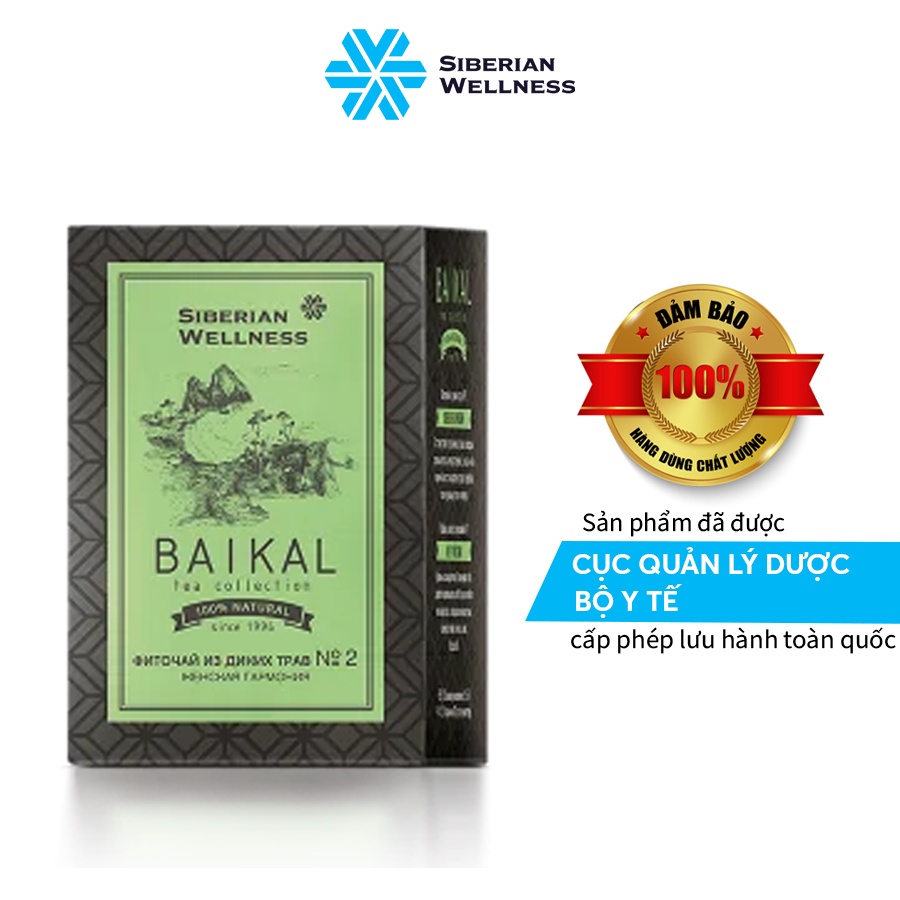 Trà thảo mộc Baikal Herbal tea №2 hoạt huyết, tốt cho phụ nữ trong thời kỳ tiền kinh nguyệt và tiền mãn kinh ... ...